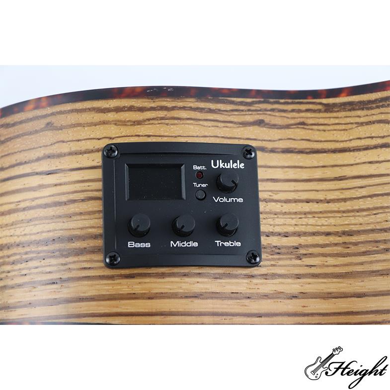 U-bass ukuleles zebra wood 9