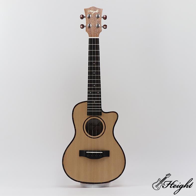 HC06C spruce cutaway ukulele 11