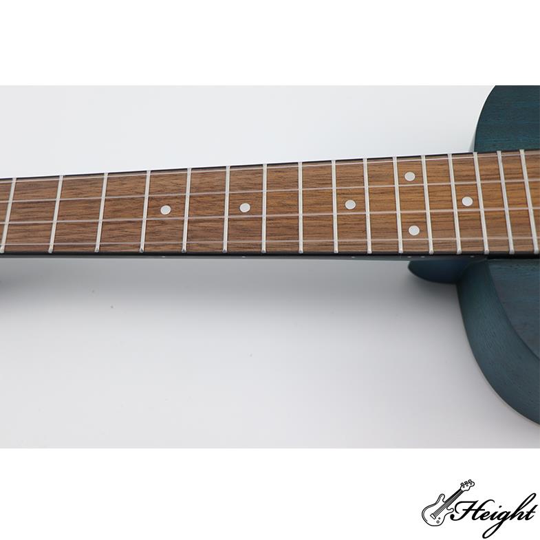 mahogany concert ukelele with blue color 9