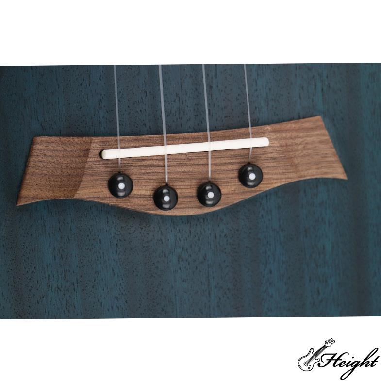 mahogany concert ukelele with blue color 10