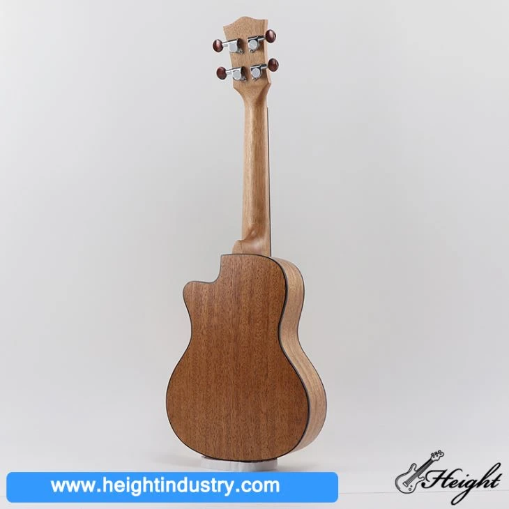 23 Inch Sapele Wood Cutaway Ukulele