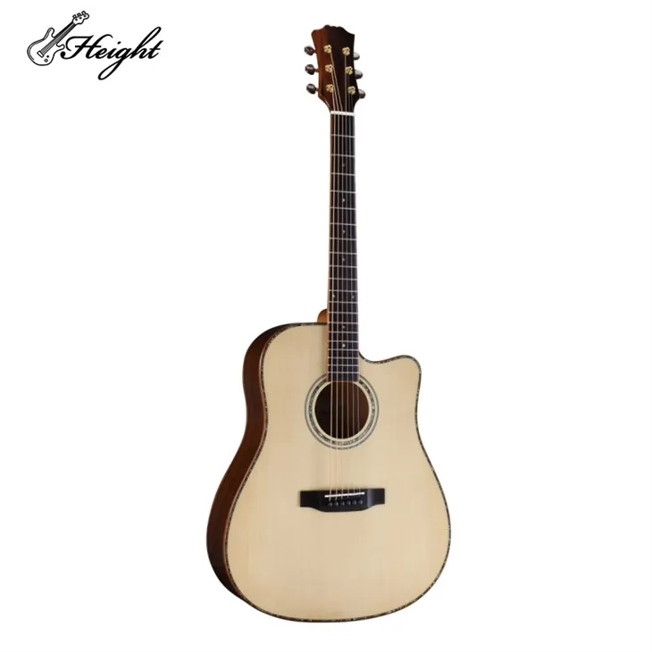 ความสูง 41" OM Solid Top Cutaway กีตาร์อะคูสติก