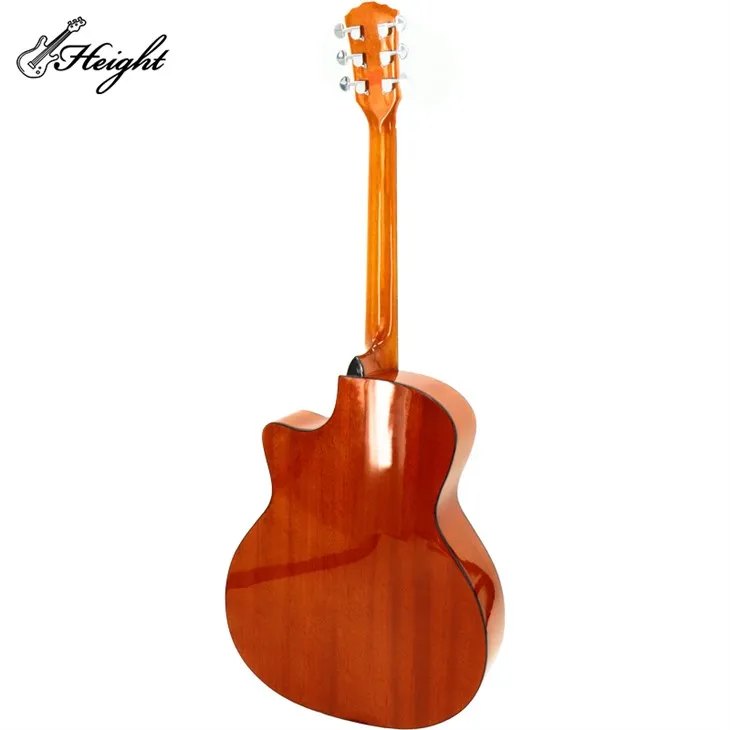 Waven Pattern Spruce Guitar For Beginning